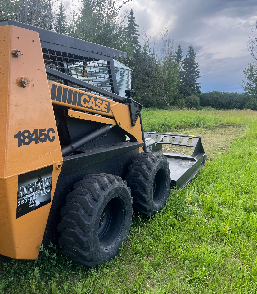 Case 1845C with Brush Cutter
